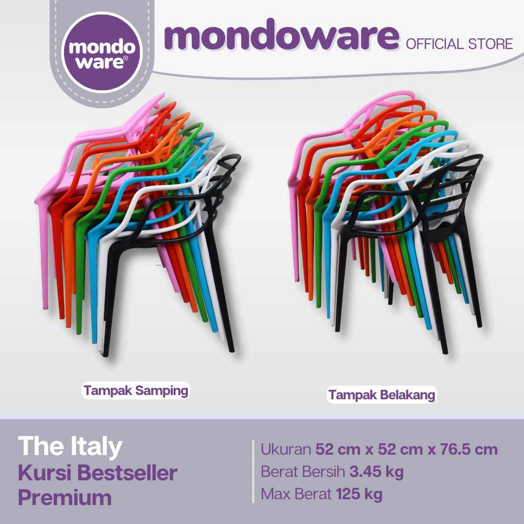 Kursi Bestseller Rumah Premium - Italy Chair - Mondoware Plastik R161